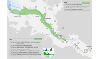 Figure 2a Natura 2000 areas within the Elbe Estuary<br><br>
